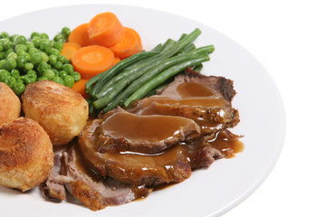 Canvas Print - Roast Lamb Dinner