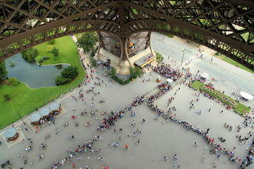 files d'attente a la tour eiffel