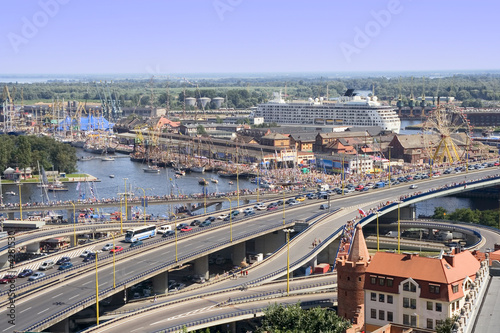 Fotoboard na płycie Szczecin cityscape