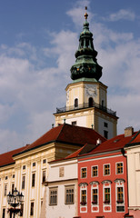 Wall Mural - Clock tower in Kromeriz