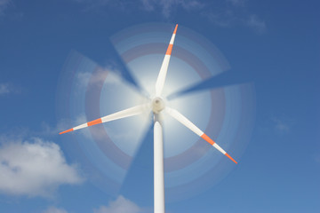 motion effect on wind mill power generator