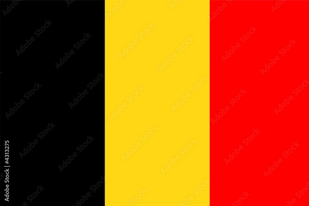 Flagge Belgien - obrazy, fototapety, plakaty 