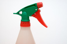 Close Up Of Spray Bottle Head And Nozzle