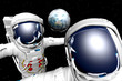 3D render of astronaut