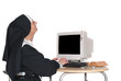 © Patrick Hermans - Nun on computer