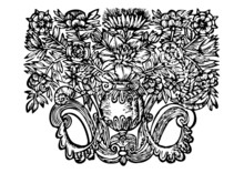 Vintage 17th Century Style Floral Ornament