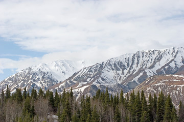 Sticker - Snow melting on Alaska Range