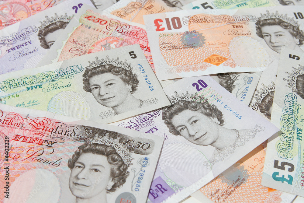 British Currency - obrazy, fototapety, plakaty 