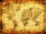 Fototapeta Mapy - ancient map of the world