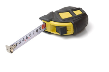 Measuring tape isolated on a white background