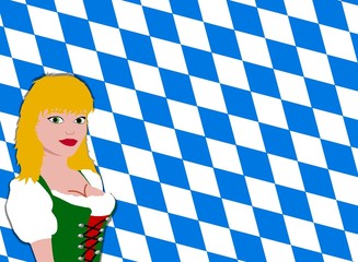 Wall Mural - oktoberfest dirndl 1