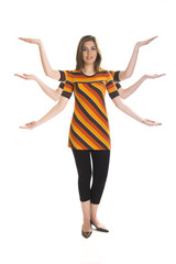 Sticker - Six arms woman