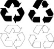 Vector recycle icon.
