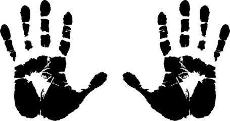 vector hand prints.