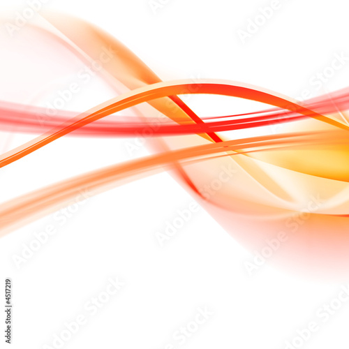 Fototapeta do kuchni Orange abstraction on a white background