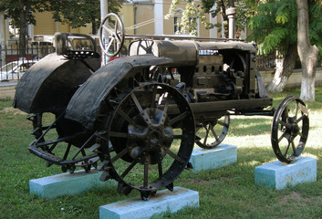 Old soviet tractor 