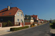 Rural houses along street