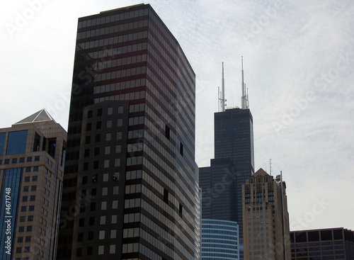 Plakat na papierze fotorealistycznym Panoramę Chicago