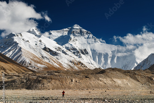Naklejka samoprzylepna Mount everest, północna twarz