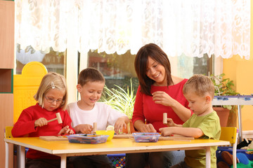 Wall Mural - preschoolers