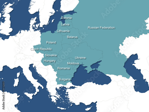 Board z aluminiowym obramowaniem Wschodnia Europa