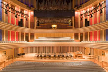 Modern Auditorium Inside With An Organ