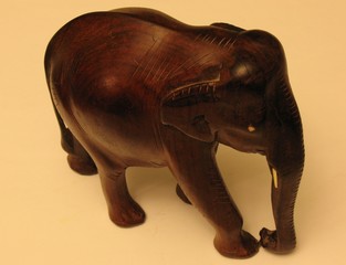 Wooden elephant