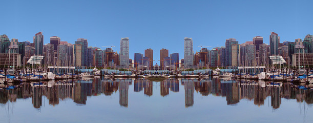 Wall Mural - water,- and skyscrapers banner