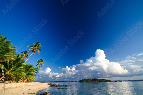 Foto-PVC Boden - Beautiful tropical beach paradise (von Tommy Schultz)