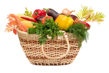 Wall Mural - vegetables in the basket