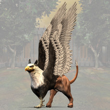 Griffin #01, Fantasy Series, With Clipping Path