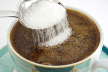 Coffe with sugar