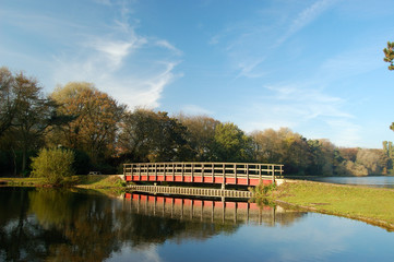 Bridge over the lake, Mere, Scarborough