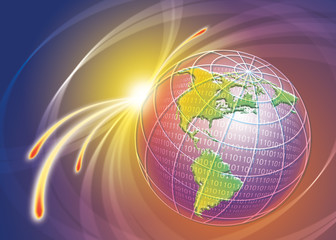 Poster - world internet connecting