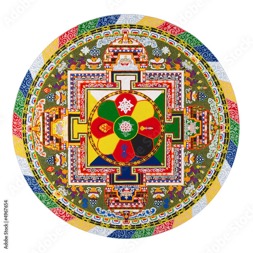Obraz na płótnie canvas dwuczęściowy "dyptyk" Mandala tybetańska