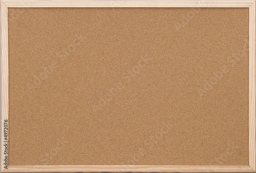 Cuadros en Lienzo blank office cork board with wooden frame