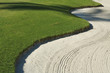 © Andy Dean - Abstract of bunker and putting green.