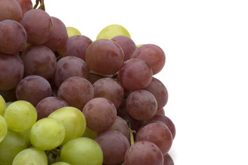 Wall Mural - fresh  grapes on white background