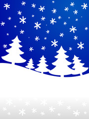 Poster - Winter background. [Vector]