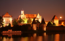 Old Teutonic Castle In Malbork, Poland