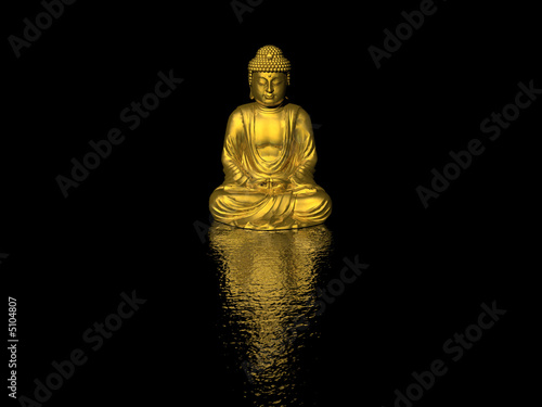 Plakat na papierze fotorealistycznym Budda