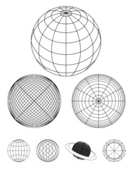 Poster - globe Outline