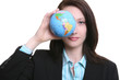 © Stephen Coburn - Business Woman with Globe