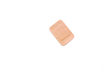 plaster on white background