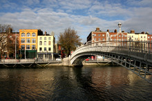 Ha'penny Bridge In Dublin