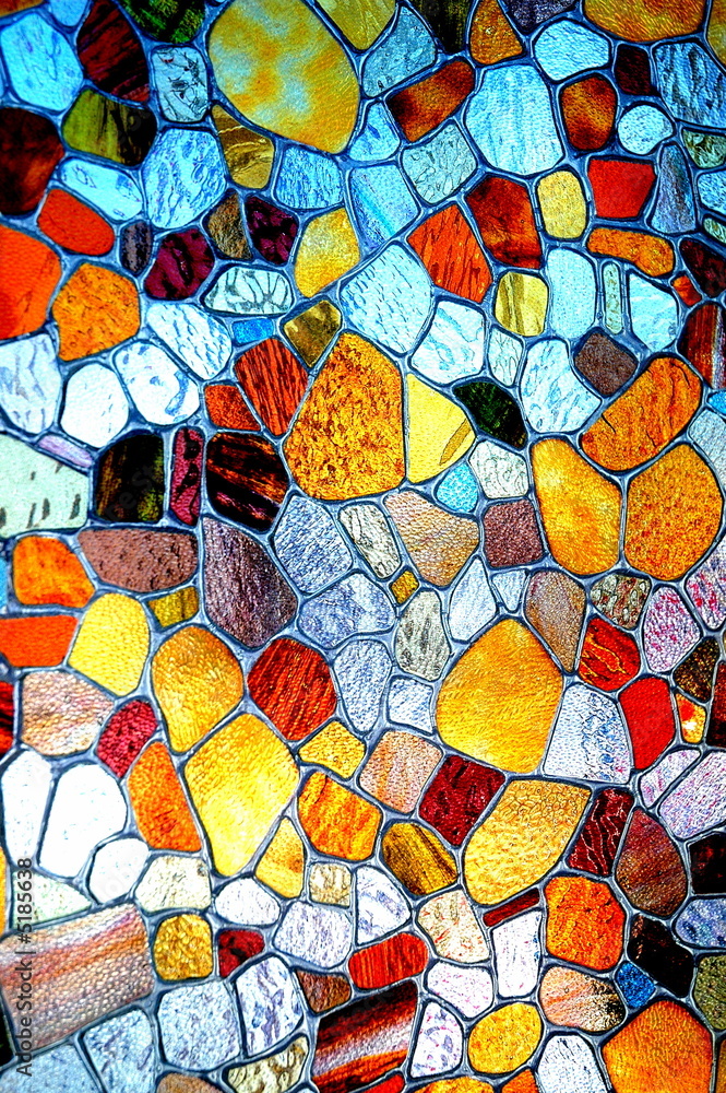 Foto-Plissee - Mosaique de couleurs