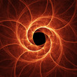canvas print picture fire spiral hole