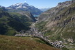 Vue aérienne de Val d'Isère