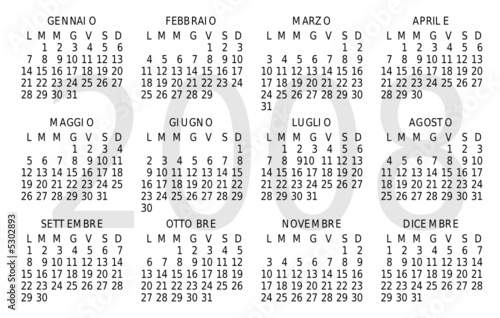 Calendario 2008 Vettoriale Italiano Buy This Stock Vector And Explore Similar Vectors At Adobe Stock Adobe Stock calendario 2008