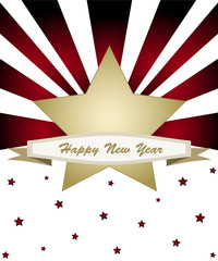 Wall Mural - New year card